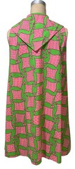 Late 60s/Early 70s Vintage Women’s Scarf Print Miss Bergdorf Trapeze Dress Sz S