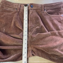Wrangler RETRO Corduroy BOOT CUT Pants Womens 32×34 Flare High Rise Brown