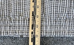 Karen Scott Womens VTG Seersucker Jacket Gray Check Full Zip Lightweight