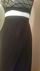Vintage 50s Nelley De Grab Glamourous Full length skirt black 26in waist