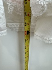 Vtg Tosca Lingerie Negligee Peignoir 2 pc Set White Boudoir Bridal USA Sz L Robe