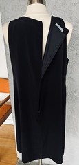 VINTAGE 80’S PRADA BLACK CREPE TANK DOUBLE SEAMED FRONTKNEE LEGNTH DRESS S46