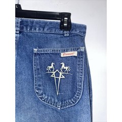 VTG 80s PIZZAZZ Super High Waisted Tapered Mom Jeans Stone Wash Meas. W30 L29.5