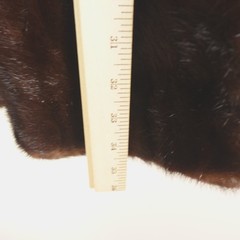 Vintage Umpa Dark Ranch Mink Coat Brown Mid Length Flawed For Repair