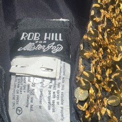 Vintage Rob Hill For Mister Jay Sequin Jacket Gold Large