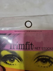Trimfit NEW VINTAGE BONE WHITE Stockings Twiggy Inspired