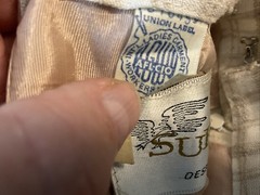 Vintage Beige white Suburbia USA Designer Originals Skirt Size 10 Union Label