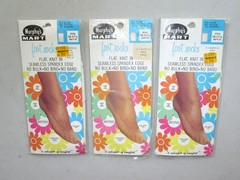 (3) NOS VTG Murphy’s Mart WHITE Women’s Foot Covers Foot Socks Fits 10-11 1/2