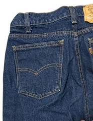 Vintage Levis 505-0217 Women’s Jeans Indigo Denim Orange Tab 30×30 USA Made 80s