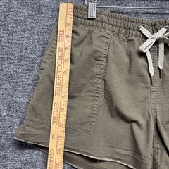 Vuori Olive Green Drawstring Jean-Style Shorts