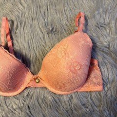 Adrienne Vittadini Lightly Lined Bra Womens Size 34C Floral Lace Underwire