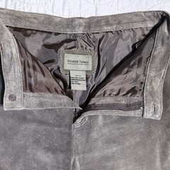 Floral Appliqué Leather Bootcut Pants Brandon Thomas Grey Rodeo Western