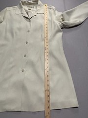 Tommy Bahama Vintage 100% Silk Blazer Jacket Ivory Cream Longline Women’s Sz S