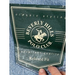 Beverly Hills Polo Club Vintage 90s Relaxed Fit High Rise Jeans Light Wash 16