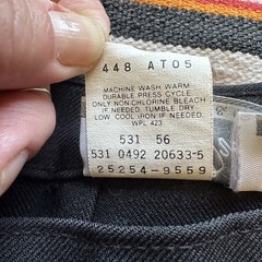 Vintage Levi’s Bend Over Sta-Prest Action Slacks. USA. Poly. Size 28/31.5.