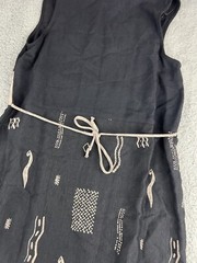 Vintage Maxi Dress 10 Tribal Hieroglyphics Egyptian Boho First Option Aztec USA