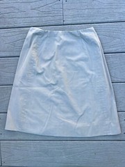 Vintage 1960s Light Grey Mini Skirt Skater Skirt Preppy A-line Size XS Mod Art