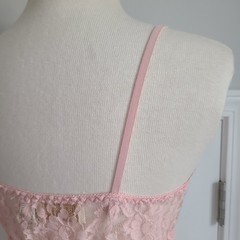 Vintage Victoria’s Secret Top Gold Crown Label Crop S P Lace Bra Rosette Pearl