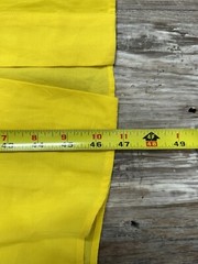 Vintage Genny Way Dress Yellow Full Length Tent Dress Size 8 Button Up Collared