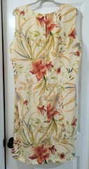 FLORAL PRINT Kari’s Korner Vintage Sleeveless Dress/SS Jacket Set Ylw/Multi 18