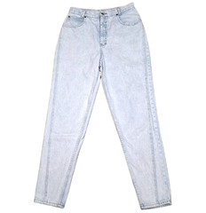 VTG Lawman Jeans Women Sz 13 Western High-Waist Light Wash Tapper Denim Pant 80s