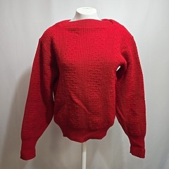 Vintage Brentwood Sportswear Sweater Womens Size 40 (~Medium) 100% Wool Red