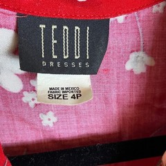 90s Teddi Dresses Floral Maxi Dress Women’s 4P Whimsigoth Cottagecore Red