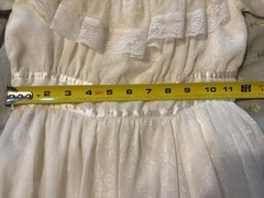 Gunne Sax by Jessica San Francisco Prairie Dress sz 5 Cream Lace Sheer 70s
