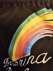 Vintage Y2K Fornarina Rainbow Halter Top Archival Graphic Crop Top – Fits…
