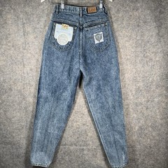 Vintage NOS Womens Lee Sky Riders Washed Jeans Size 8 26×32 USA 90s Loose Fit