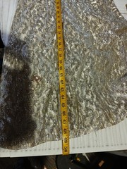 Vintage 60S 70S GOLD LUREX TINSEL METALLIC DISCO STRAPPY PARTY DRESS