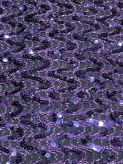 Vtg David Howard Climax Karen Okada Sz 11 Purple Sequin Fringe Mini Dress Party