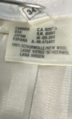 Vintage 80s Escada Margaretha Ley Women’s Cream Wool Gold Heart Blazer Sz 34