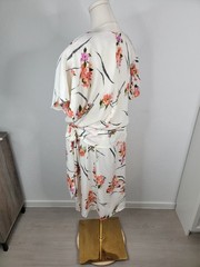 Vintage 80s Lori Max Drop Waist 20s Inspired Dress Woman’s 18W Floral Blosson