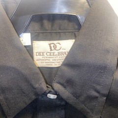 Vintage DC Dee Cee Pearl Snap Up Black Shirt USA Made L 11/12 Western NWT