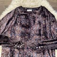 Vintage 70’s FENDI 365 for Neiman Marcus Tapestry Velvet Blouse Sz 42 / 6 US