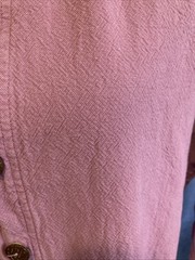 Vintage 80s Club West Cotton Tunic Blouse USA Made Pink Mauve Lagenlook Shirt S