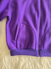 Vintage 1980s 1990s Purple Plus Size Fleece Jacket. 2XL Womens.