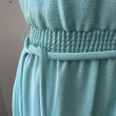 Vintage Strait Lane 1970’s 80’s Dress Striped Midi Towel Texture Size 10