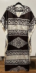 Kaftan Mumu Women’s One Size Satan Brown Pattern Vintage