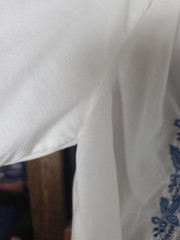 Vintage Tramo Switzerland Cottagecore Embroidered Peasant Blouse Swiss Sz 40