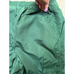 Nike Team Vintage Green Nylon Windbreaker Track Pants Mesh Lined 90s Womens M