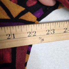 Lady Carol Womens Size 12 Multicolor Geometric Floral Open Front Jacket Vtg