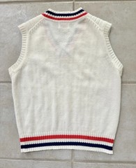 Vtg Gimbels Sherwood Classics Sweater Vest Size M/Striped/Acrylic/Taiwan**READ**