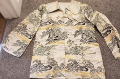 Asian Style Short Jacket Mid Century Modern Brocade READ 38×28 in
