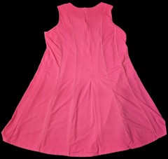 Anthony Richards Hot Pink Mod Shift Dress 1X Sleeveless A-Line Go Go Twee Retro