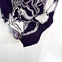 VTG Rose Marie Reid Swimsuit 14 Hippie Boho Bathingsuit Retro Go-go Purple