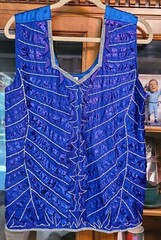 VTG Fantasy of Esister Max Womens 100% Silk Beaded 3pc Skirt Suit sz 16