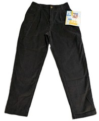 Vintage P.S. Gitano Corduroy Pants Womens 12 Short NWT Pleated Tapered