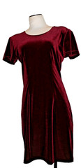 Betsy’s Things maroon velvet Vintage dress size 8